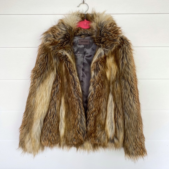 Zadig & Voltaire Fame Faux Fur Jacket Small - Picture 1 of 7